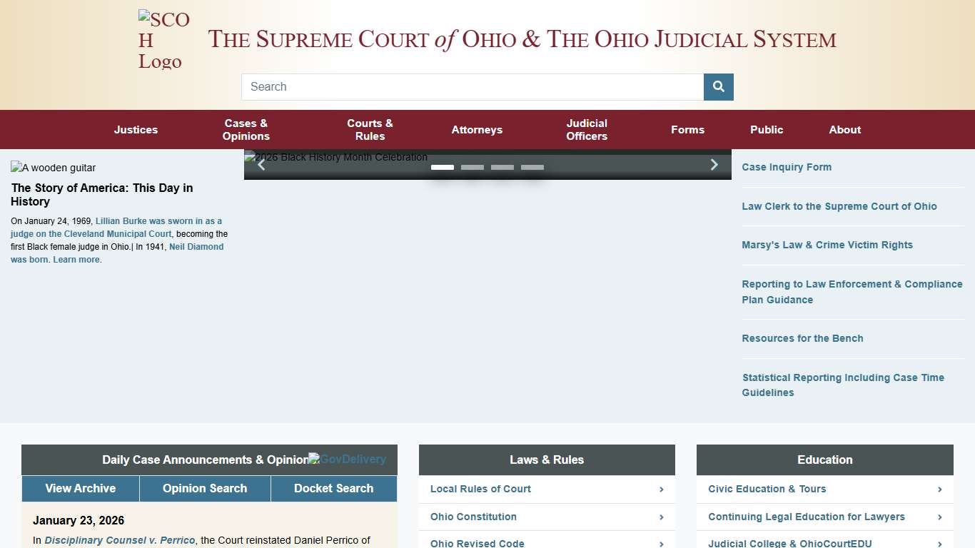 Supreme Court of Ohio » Supreme Court of Ohio